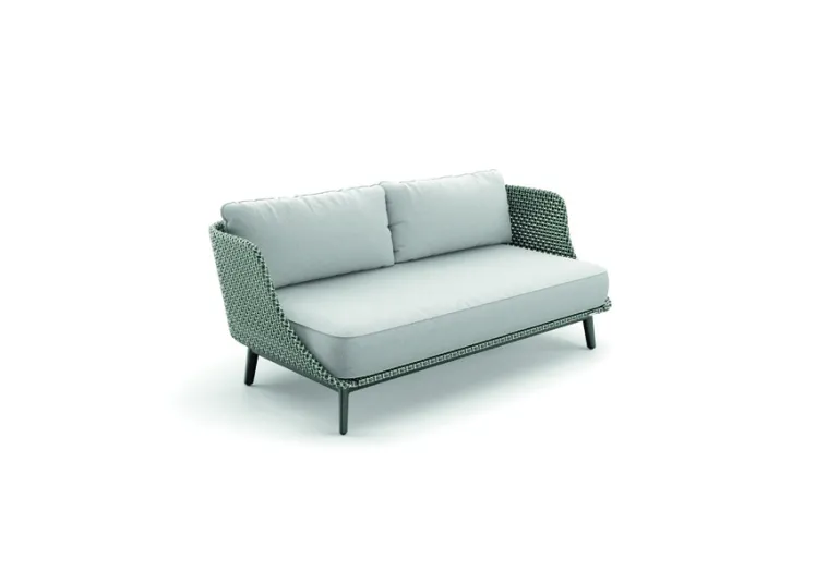 Gartenbank Sofa DEDON MBARQ 3-Sitzer 3er Sofa ohne Auflagen und Kissen